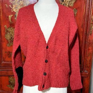 G-Star Raw Zorla Red Cardigan Knit Sweater - S